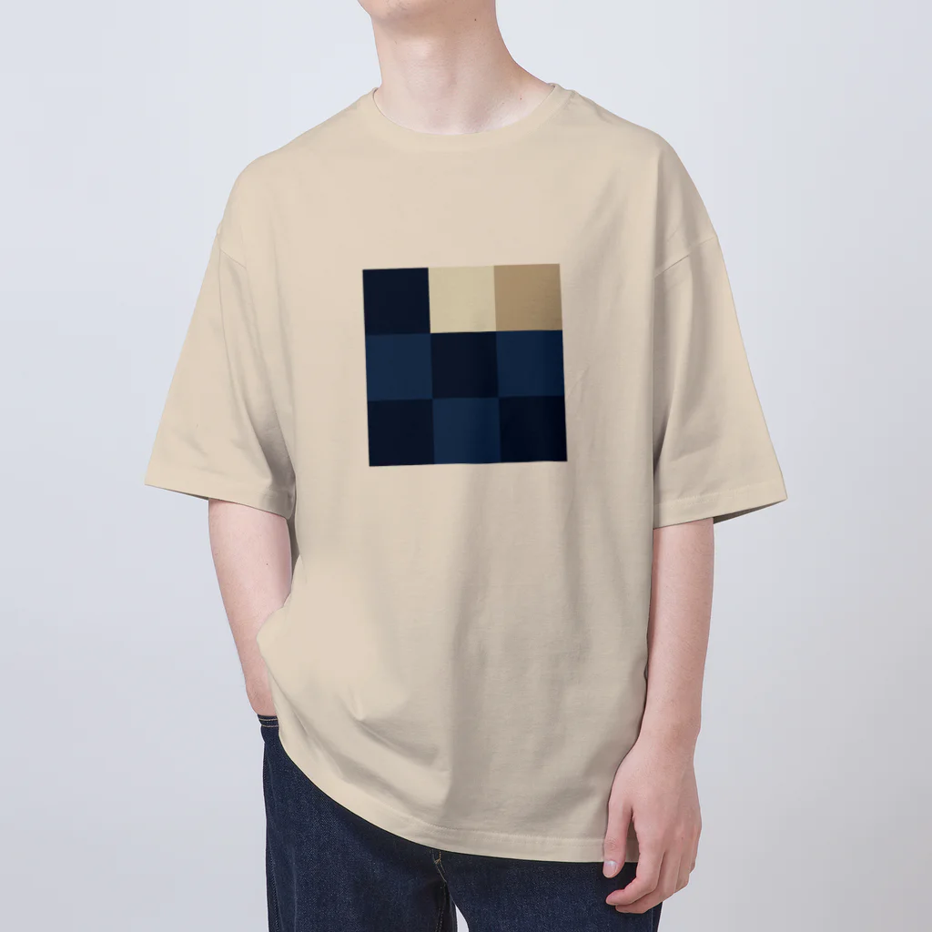 3×3 のドット絵の葛飾北斎 - 3×3 のドット絵 Oversized T-Shirt