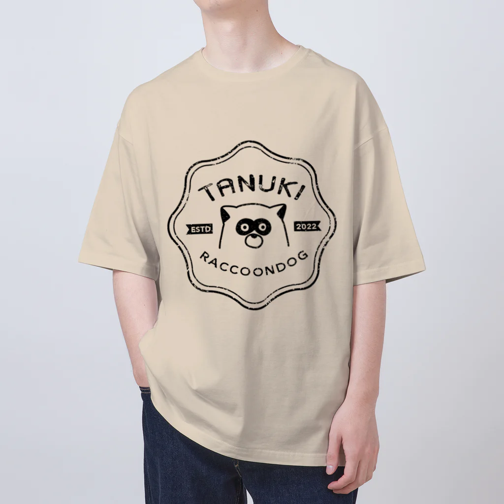 mogura_tanukiのtanuki_vintage04 Oversized T-Shirt