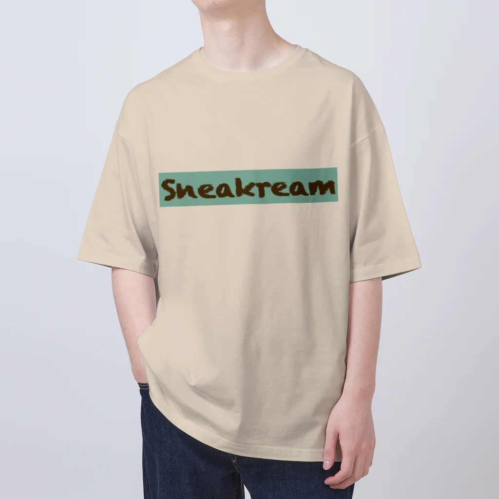 Sneakreamの（フロントのみ）チョコミントアイスクリーム オーバーサイズTシャツ