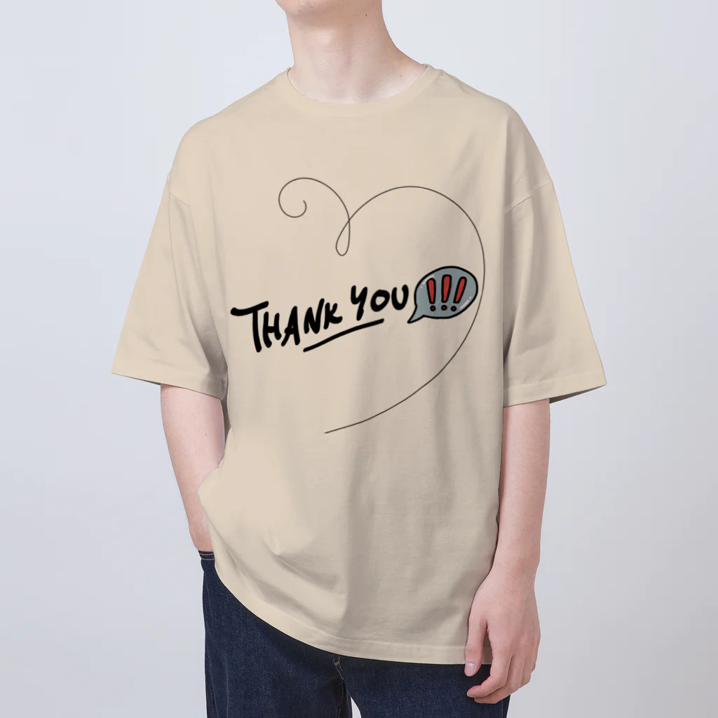 Connect Happiness DesignのThank you!!! Oversized T-Shirt