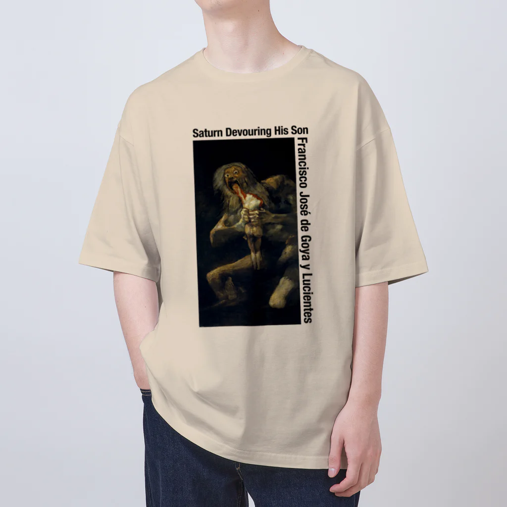art-laboratory 絵画、芸術グッズの我が子を食らうサトゥルヌス 食人 オーバーサイズTシャツ