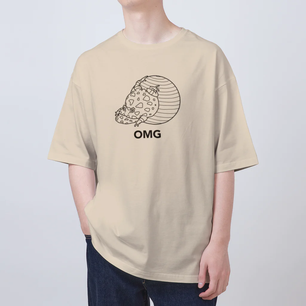 内野ツノガエルのバランスボールOMG オーバーサイズTシャツ