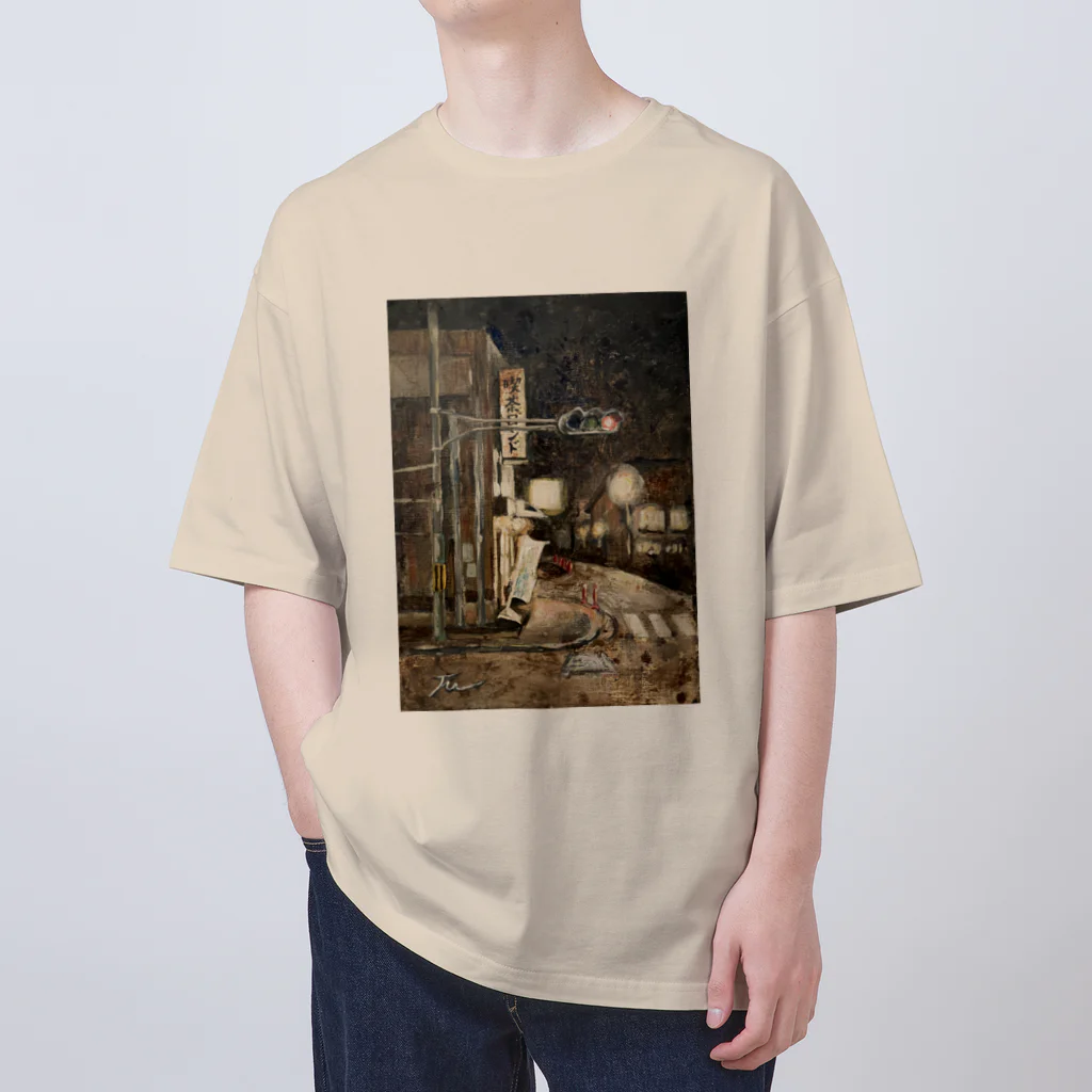 アクリル絵のfuのロンドlovers Oversized T-Shirt