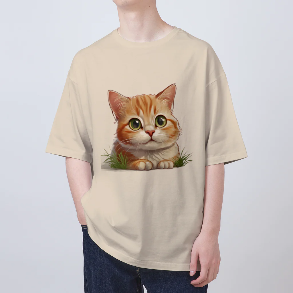 こひさま ショップ - 陽だまりの笑顔のねこのまちまち オーバーサイズTシャツ