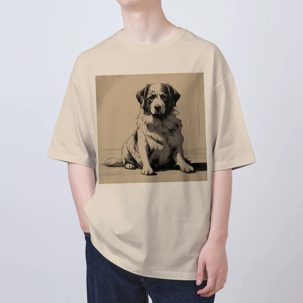 底辺の底辺好きな事を気ままに…。の帰りを待つ愛犬 オーバーサイズTシャツ