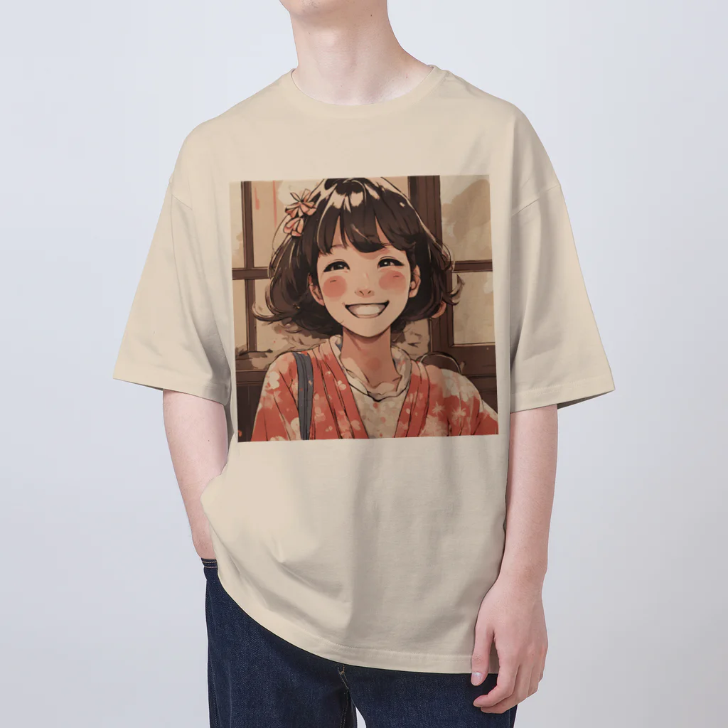 底辺の底辺好きな事を気ままに…。の笑顔の彼女 Oversized T-Shirt