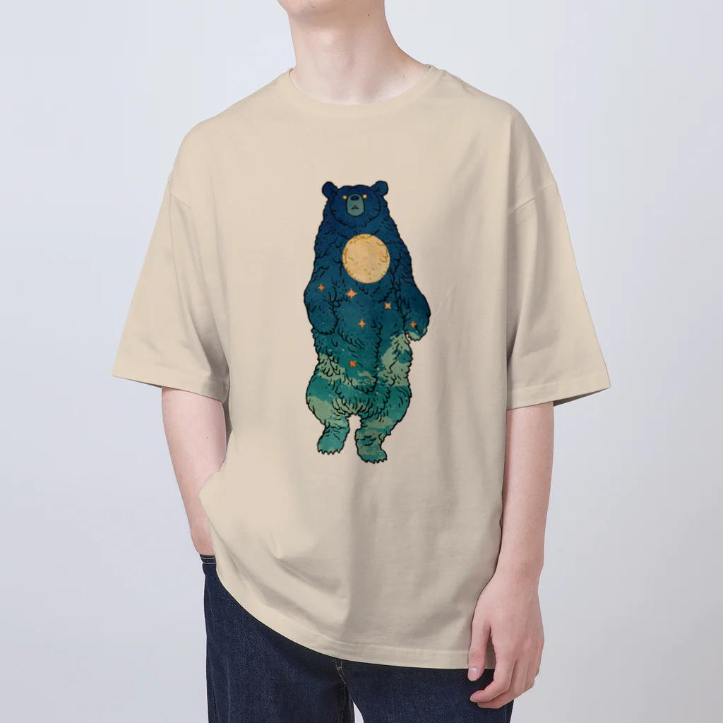 吉川 達哉 tatsuya yoshikawaの月の満ち熊 (FULL MOON BEAR) Oversized T-Shirt