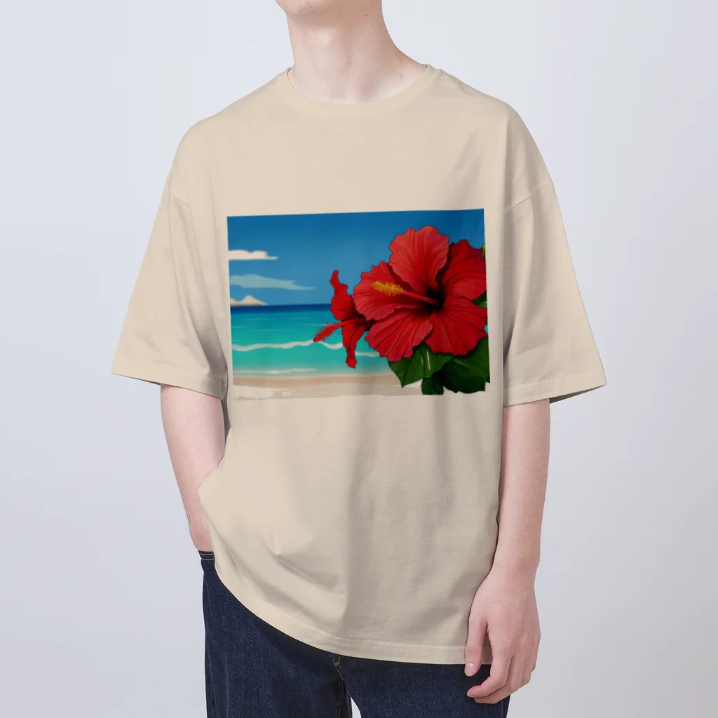 kaiminsapoのハイビスカス　リゾート　🌺　🏝️ オーバーサイズTシャツ