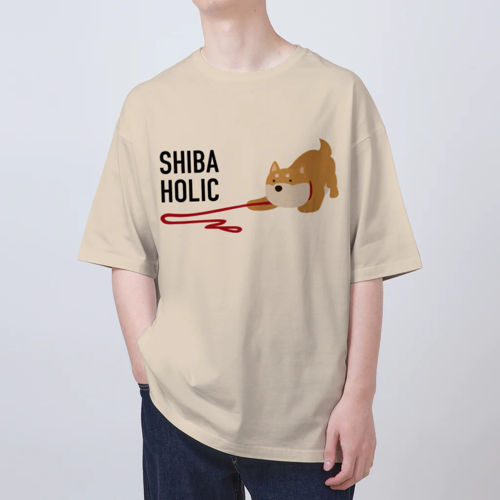 しばじるしデザインのSHIBA HOLIC（赤✕赤） Oversized T-Shirt