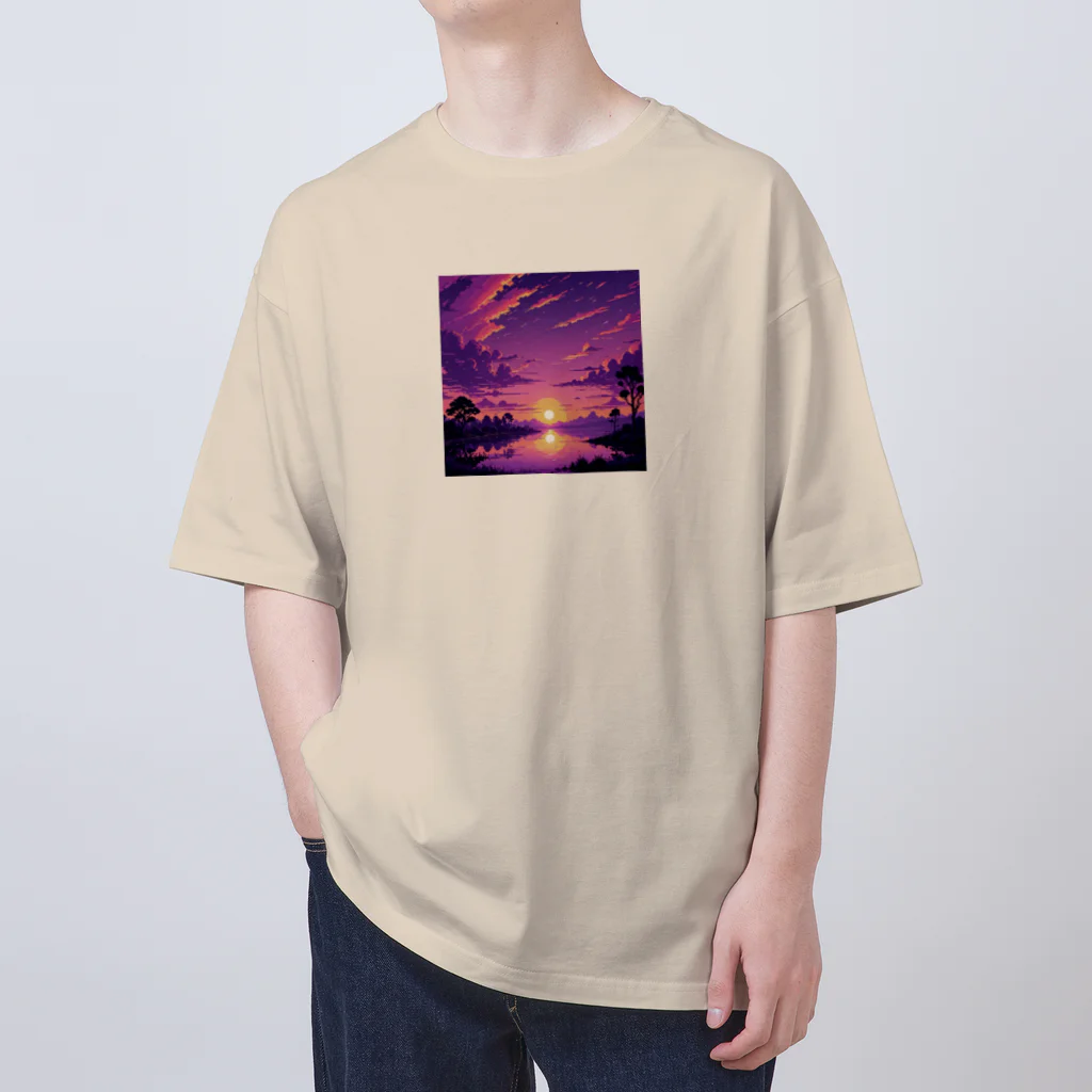 Hawk_portのP-chill! (Sunset) オーバーサイズTシャツ