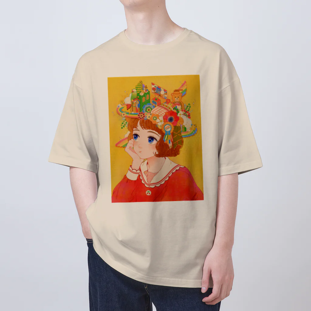 COROLFUL TOYBOXのMokuMoku-レトロルーム- Oversized T-Shirt