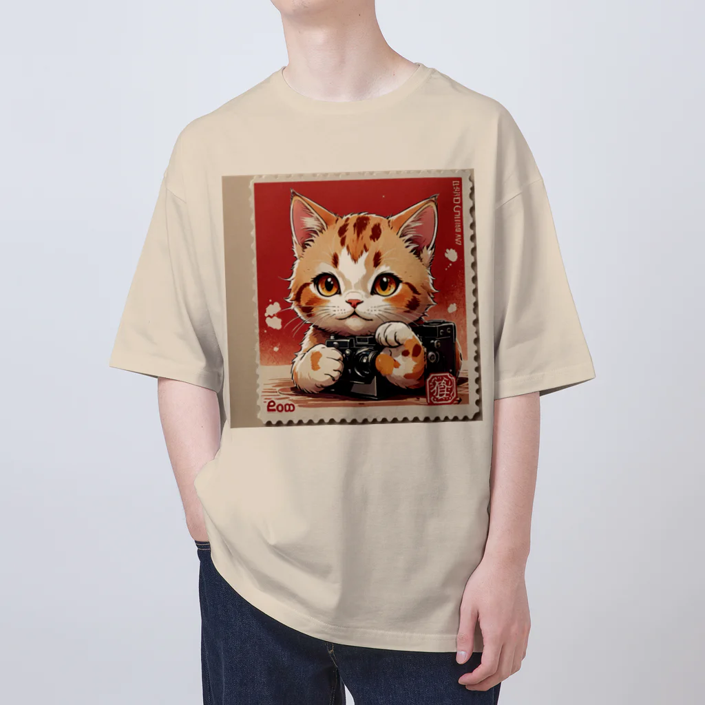 syun78のお店のカメラが好きな猫 Oversized T-Shirt