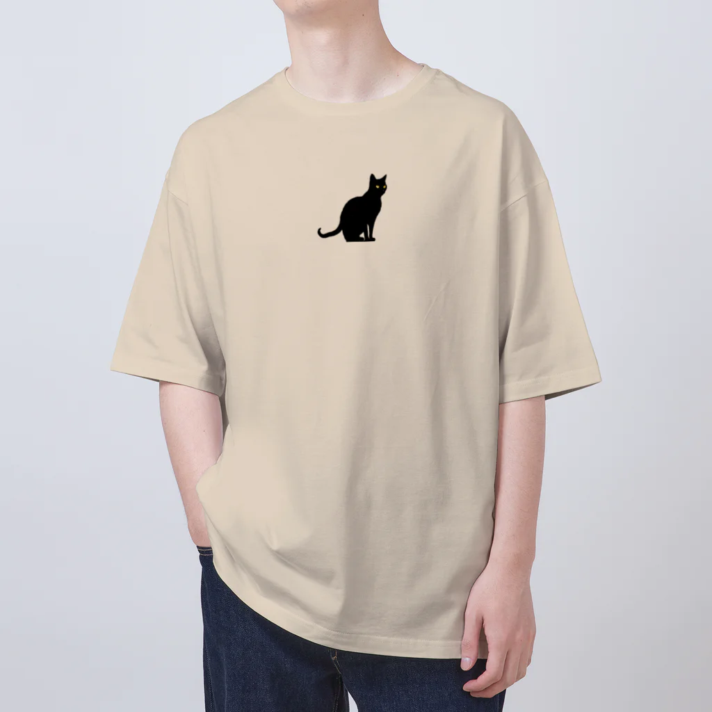 studio eizoの黒猫の思い (=^・^=) オーバーサイズTシャツ