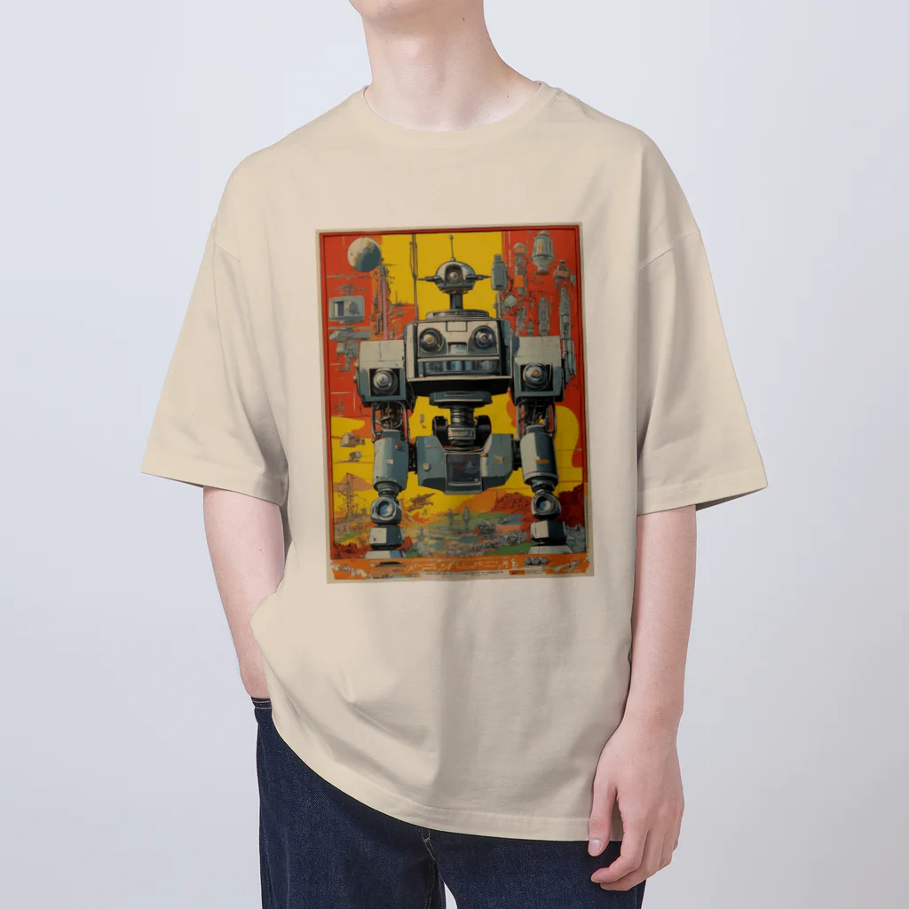 mirinconixのレトロで大きくてジャンクな戦闘用ロボットくん Oversized T-Shirt