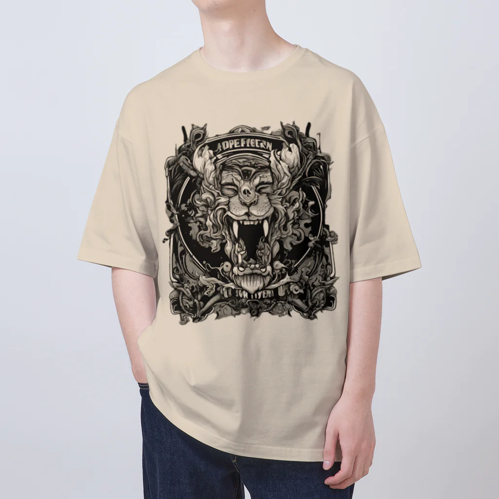 3児のズボラ母ちゃんの獅子の怒り Oversized T-Shirt
