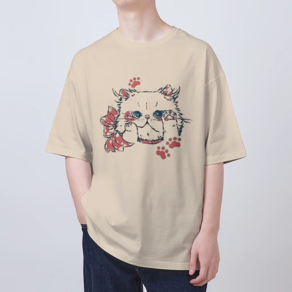 Reea wkoのふわっねっこっ オーバーサイズTシャツ