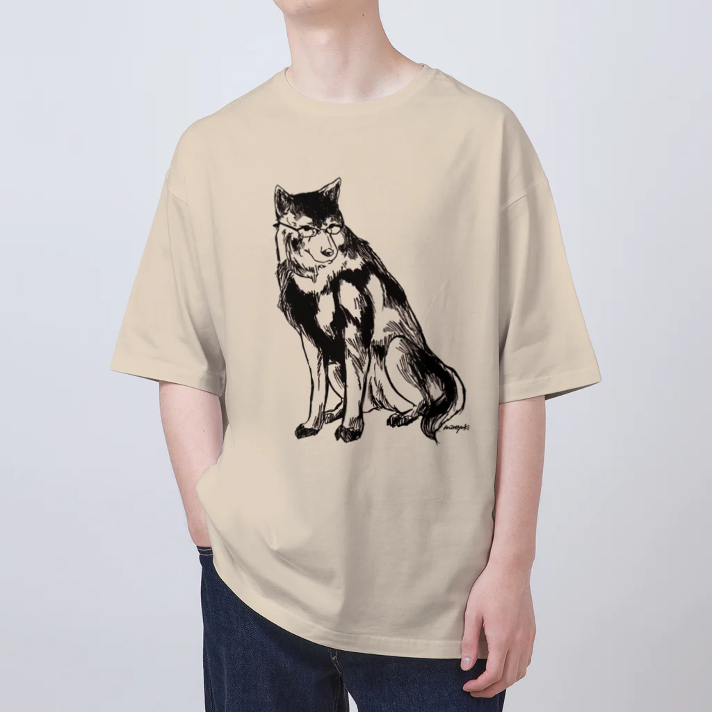 made blueのMEGANE-Dog. オーバーサイズTシャツ