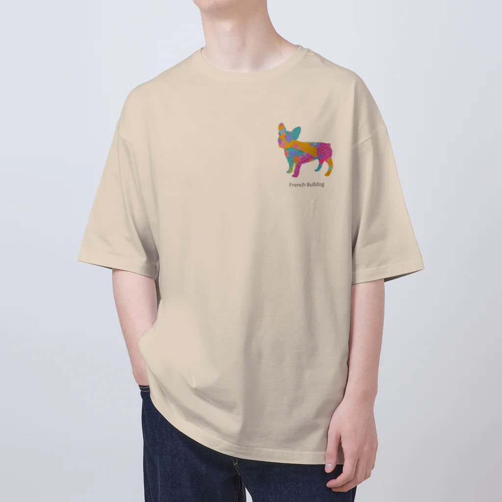 AtelierBoopのアレグリヘ　フレンチブルドッグ Oversized T-Shirt