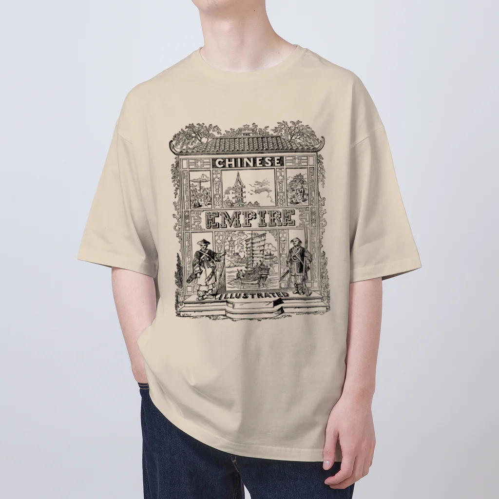 Nursery Rhymes  【アンティークデザインショップ】のTHE CHINESE EMPIRE - 中国の古代帝国 - Oversized T-Shirt