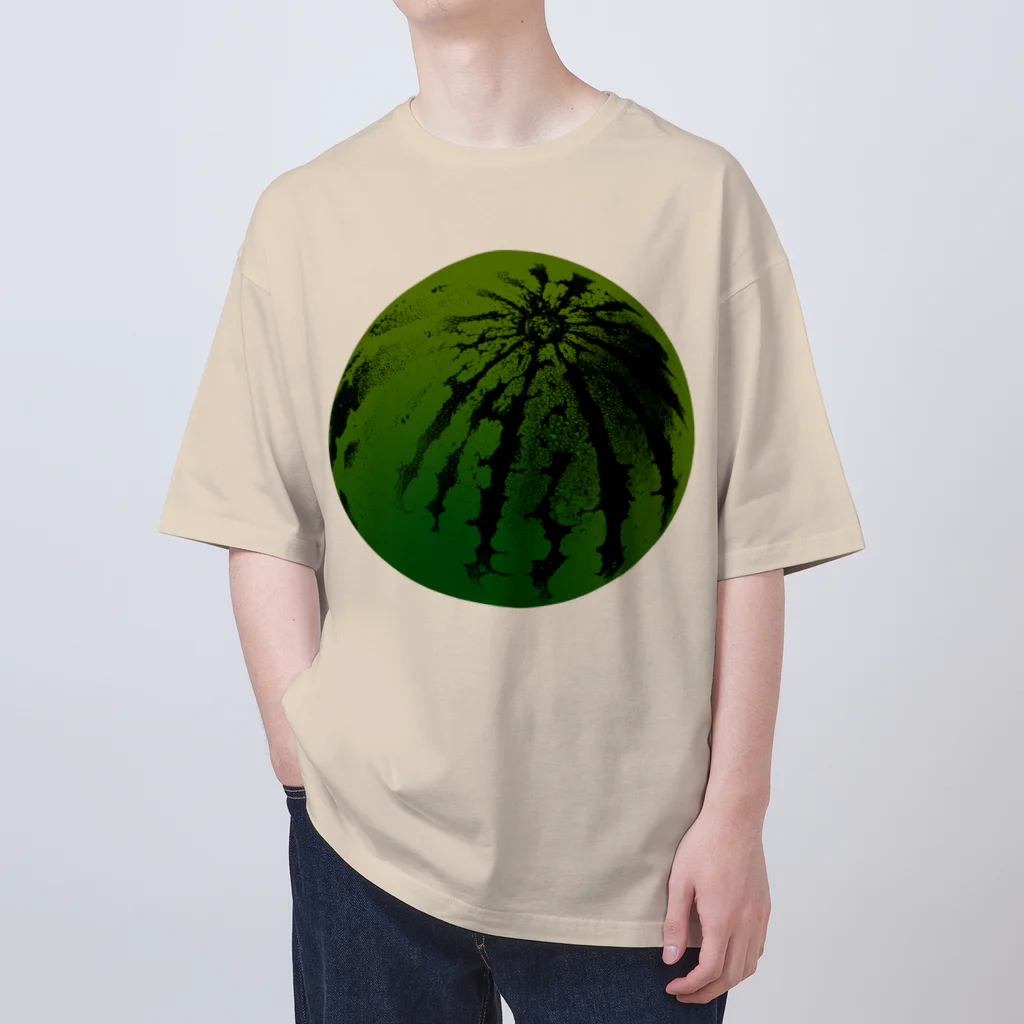 ヨープキャンが気になったのすいか -watermelon- 丸 Oversized T-Shirt