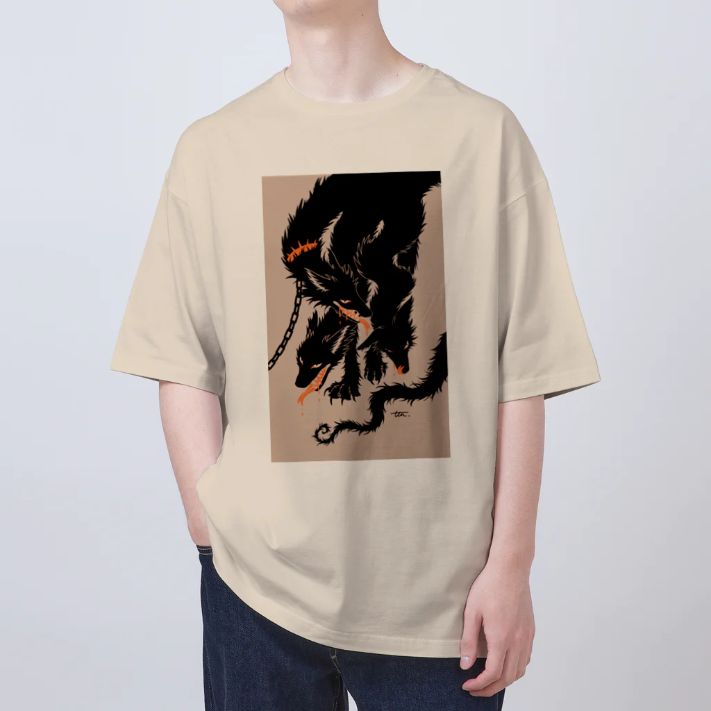 タタナ幻獣館のKerberos B オーバーサイズTシャツ