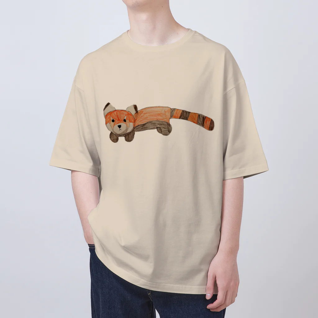 稲藁商店の小熊貓＜レッサーパンダ＞ Oversized T-Shirt