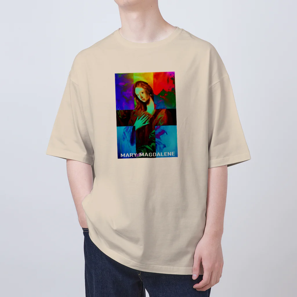アインシュタインキャットのマグダラのマリア オーバーサイズTシャツ