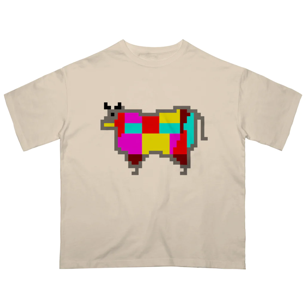 サトオの牛肉 部位 ドット絵 オーバーサイズTシャツ