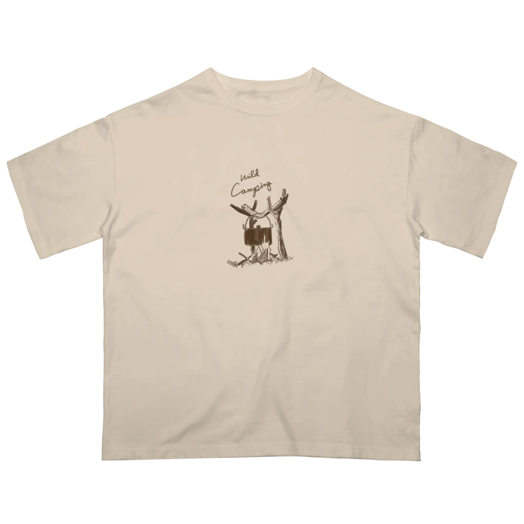 kiki25のWild camping  オーバーサイズTシャツ