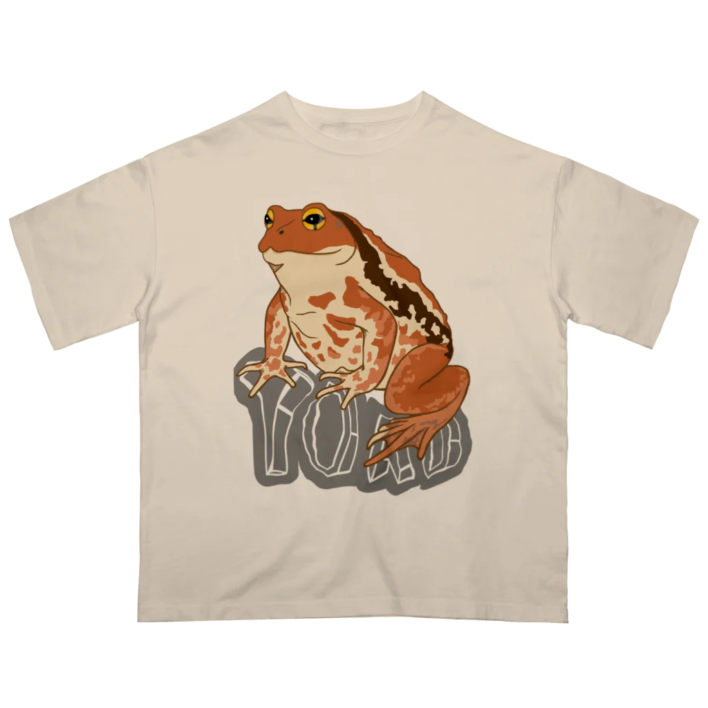 LalaHangeulのTOAD (ヒキガエル) 英字バージョン Oversized T-Shirt