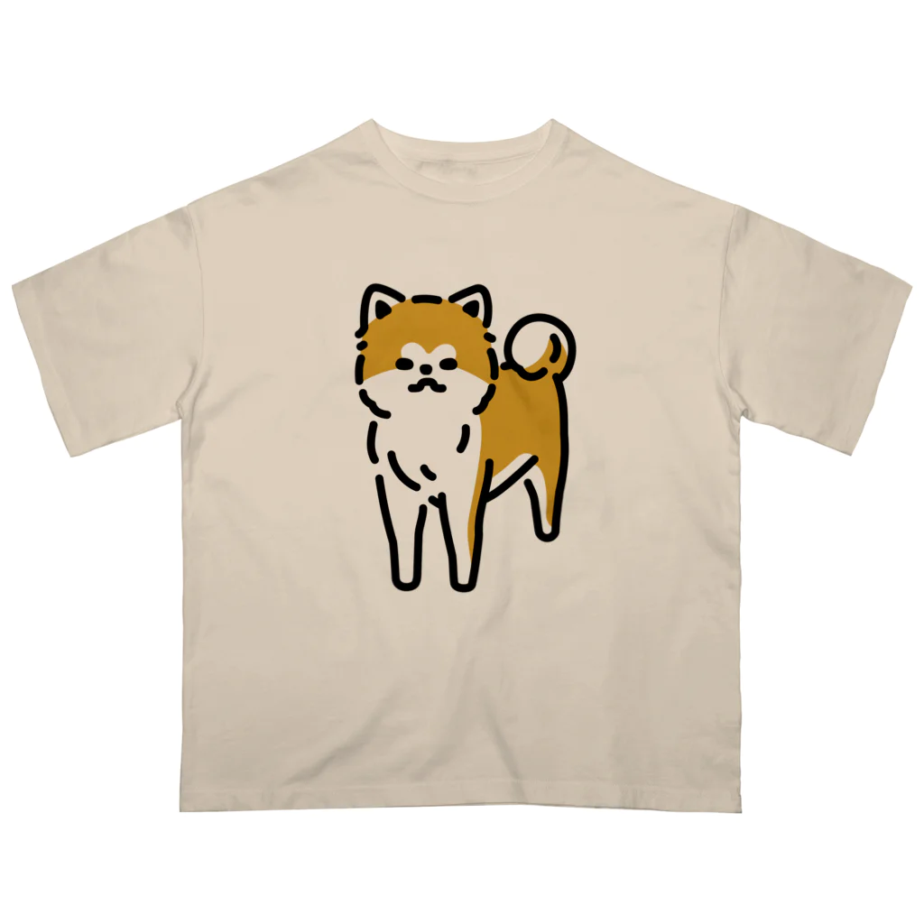 おもかわ〜おもしろい・かわいい専門店〜のなごむ〜秋田犬 Oversized T-Shirt