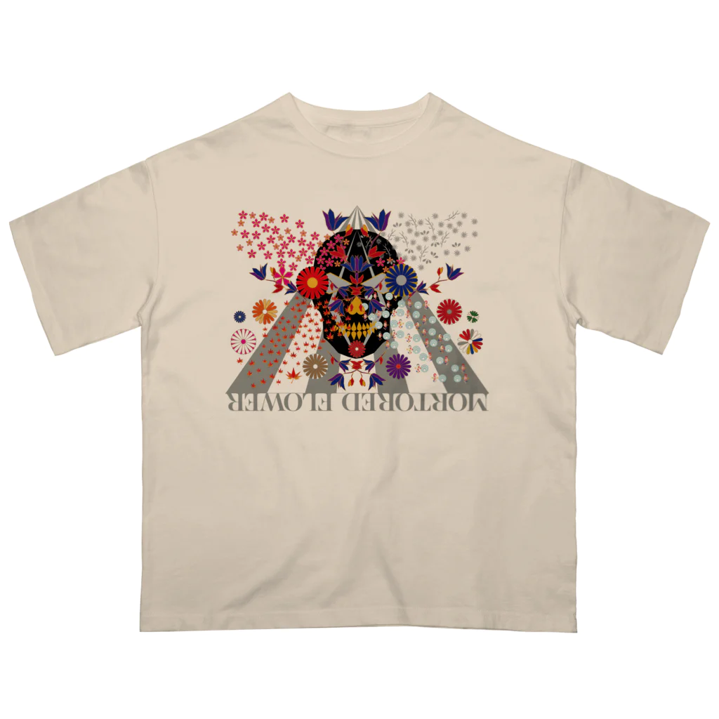 SOKICHISAITOのMOTOREDFLOWER #SKkulLL001 #FrontPrint Oversized T-Shirt