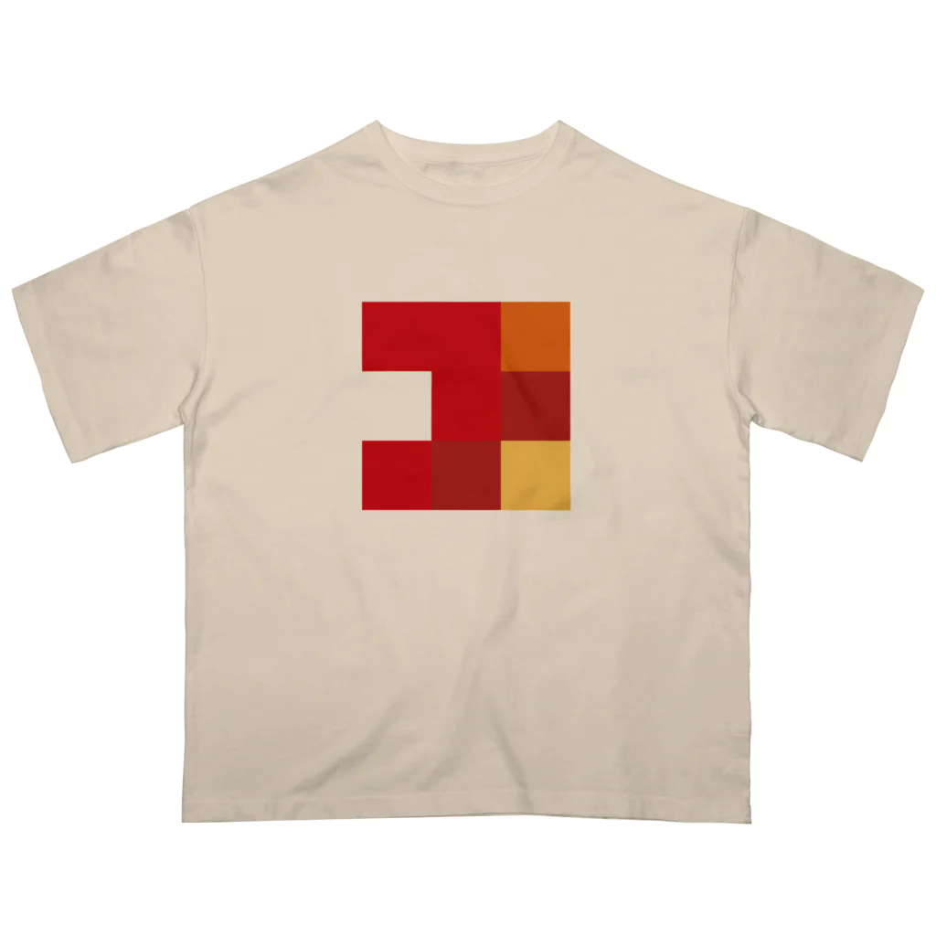 3×3 のドット絵のアンリマティス - 3×3 のドット絵 Oversized T-Shirt