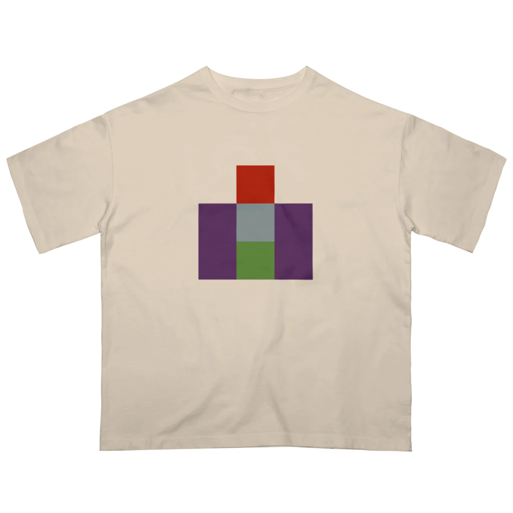 3×3 のドット絵のヒースレジャー - 3×3 のドット絵 オーバーサイズTシャツ