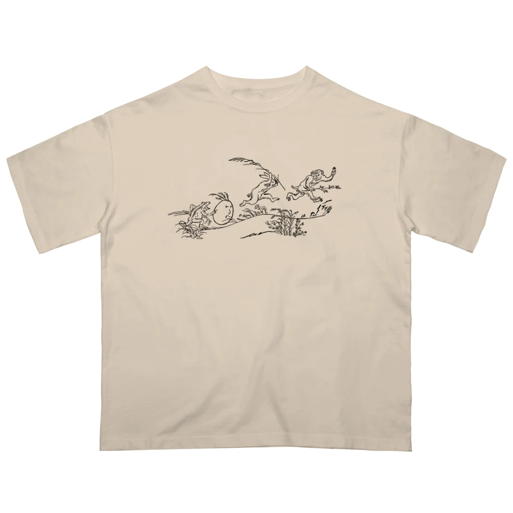 Culture Clubの[ TAMAGOBITO ] 鳥獣卵人戯画 OS T-sh① オーバーサイズTシャツ