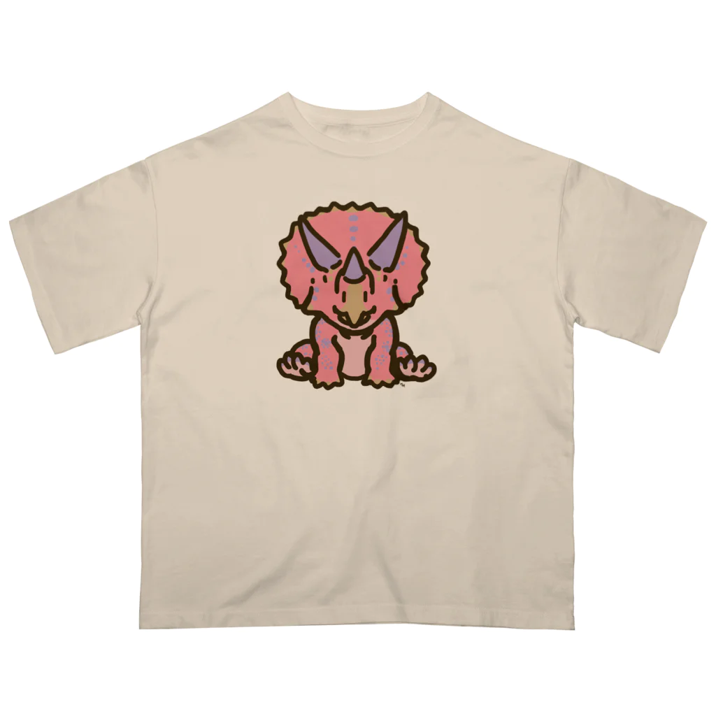 segasworksのホリドゥスちゃん（ゆるトリケラトプス ） オーバーサイズTシャツ