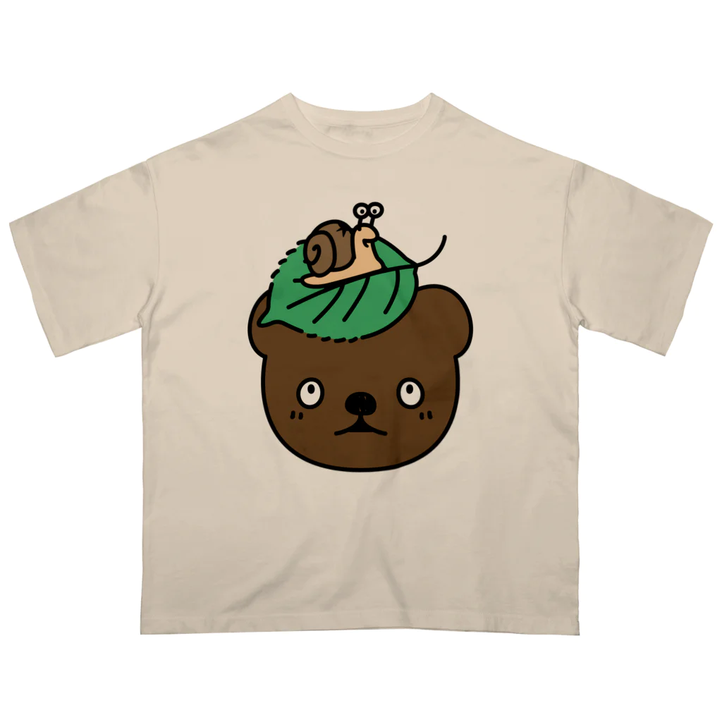 イラスト MONYAAT の雨待ちカタツムリ オーバーサイズTシャツ