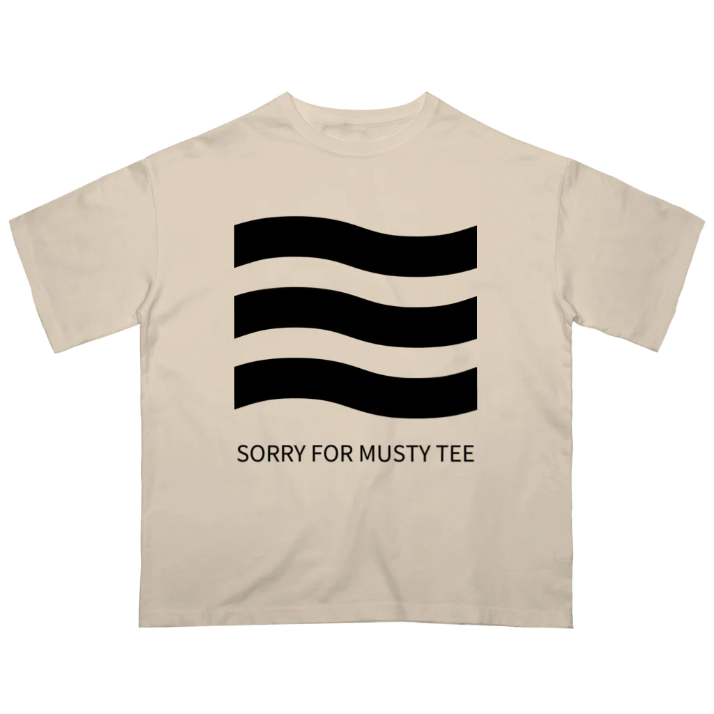 THIS IS NOT DESIGNの生乾き、すみません。SORRY FOR MUSTY TEE Oversized T-Shirt