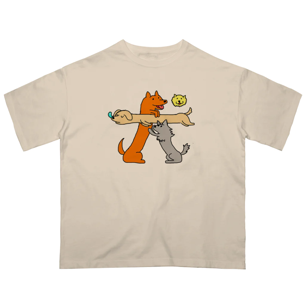 kuritamaの犬 オーバーサイズTシャツ