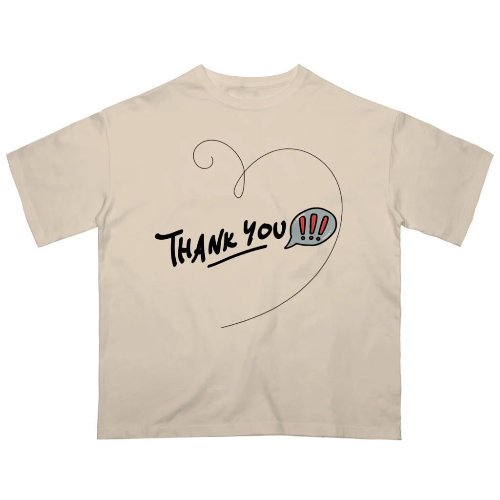 Connect Happiness DesignのThank you!!! Oversized T-Shirt