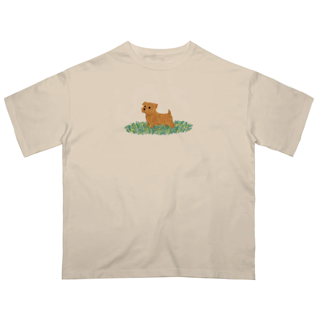 TOMOS-dogのノーフォークテリア Oversized T-Shirt