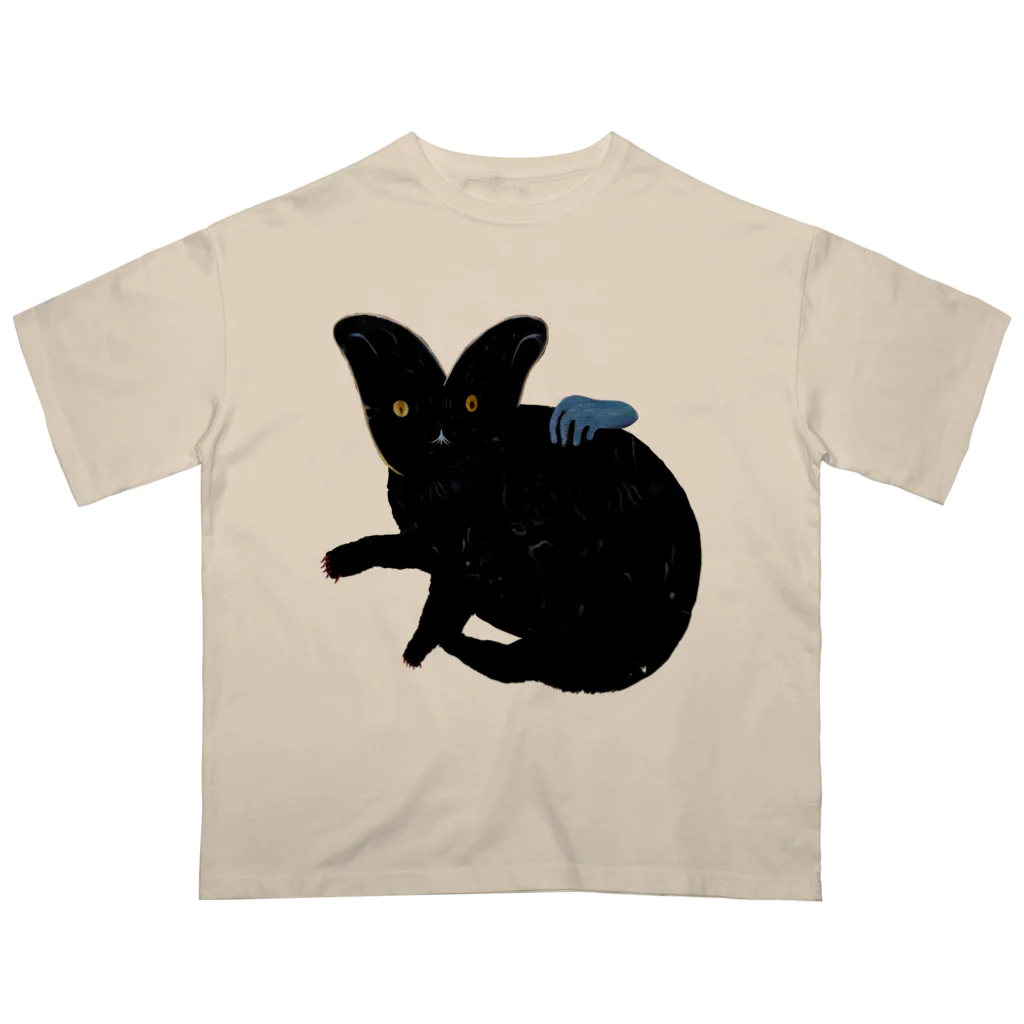 野口清村 / Noguchi Shimuraの撫で猫 オーバーサイズTシャツ