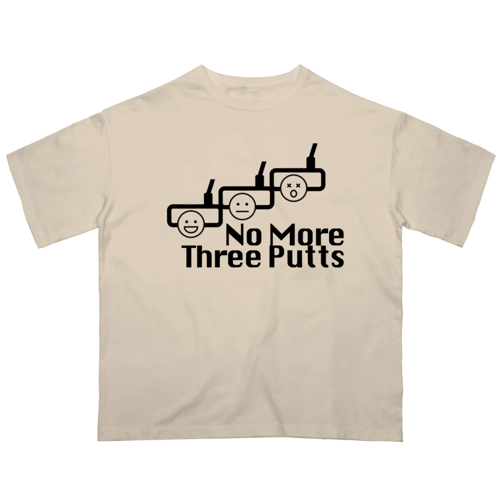 hitamasaのno more スリーパット【ゴルファーの決意シリーズ】 オーバーサイズTシャツ