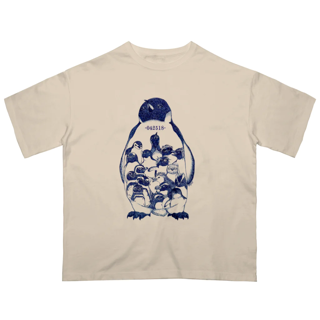 ヤママユ(ヤママユ・ペンギイナ)の-042518-World Penguins Day オーバーサイズTシャツ