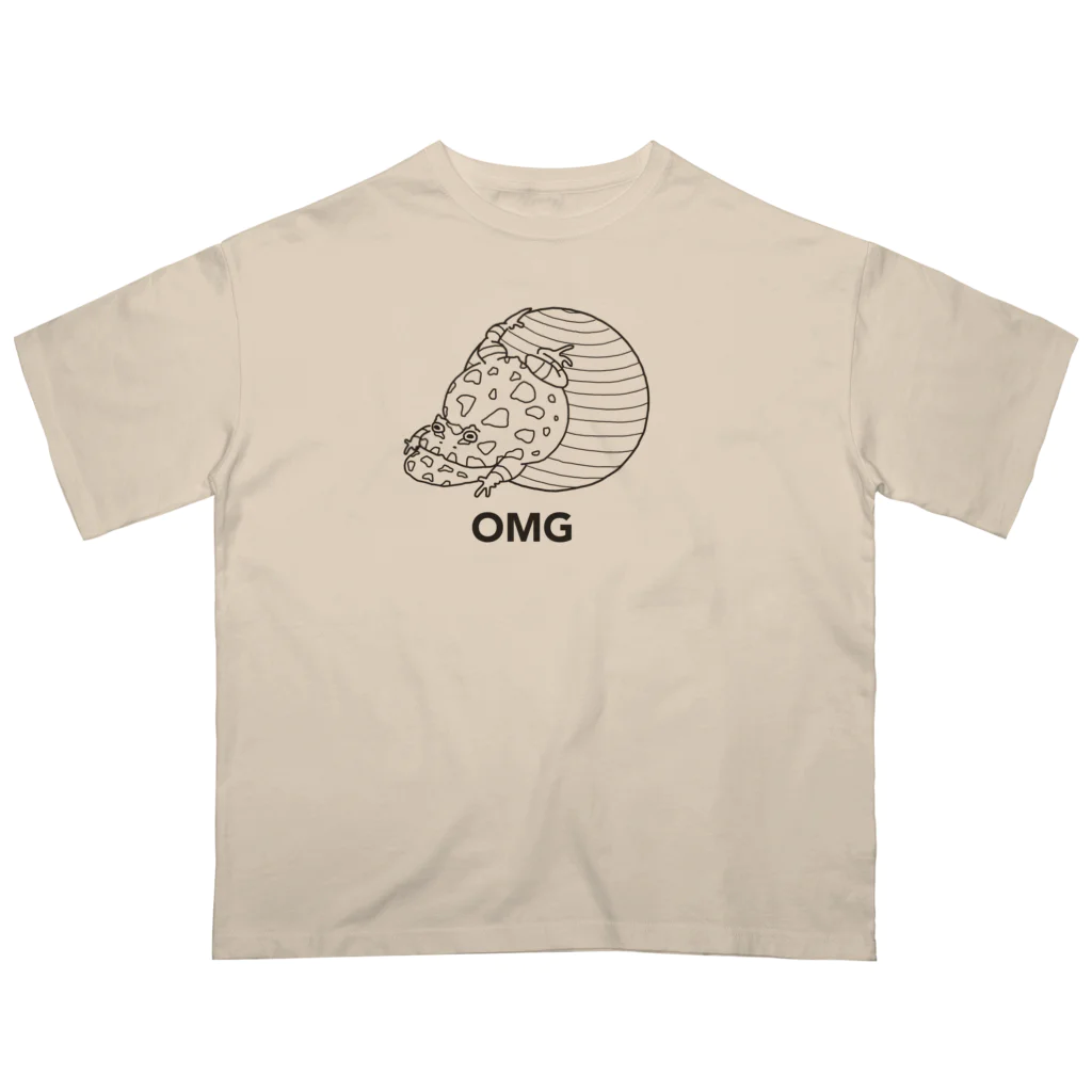 内野ツノガエルのバランスボールOMG オーバーサイズTシャツ