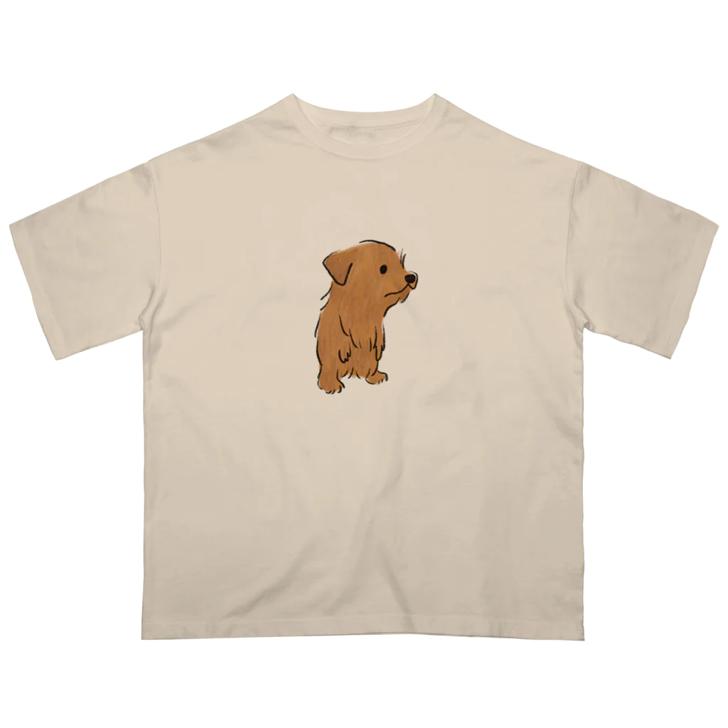 TOMOS-dogの二足歩行わんちゃん オーバーサイズTシャツ