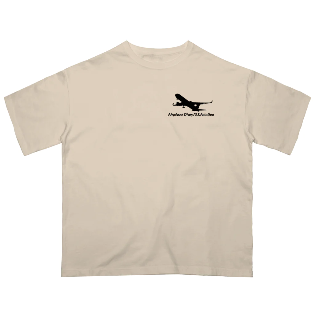 ひこうき日誌/s-t-aviationのS.T.Aviation Oversized T-Shirt