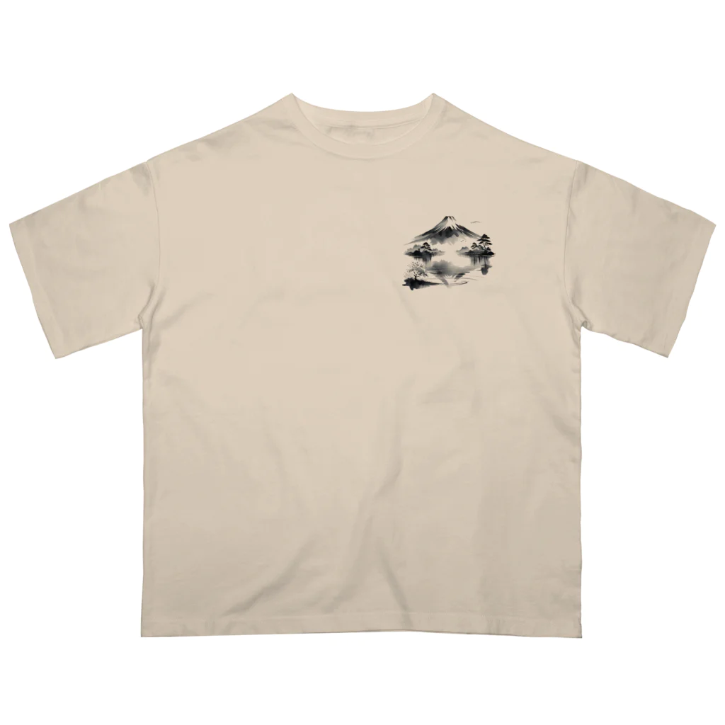 WAFU_JAPANのMirroring Mt.Fuji Oversized T-Shirt