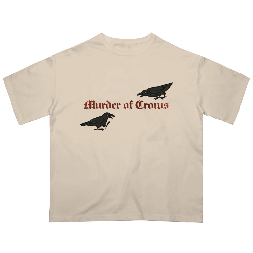 Yellow_SparrowのMurder of Crows Oversized T-Shirt