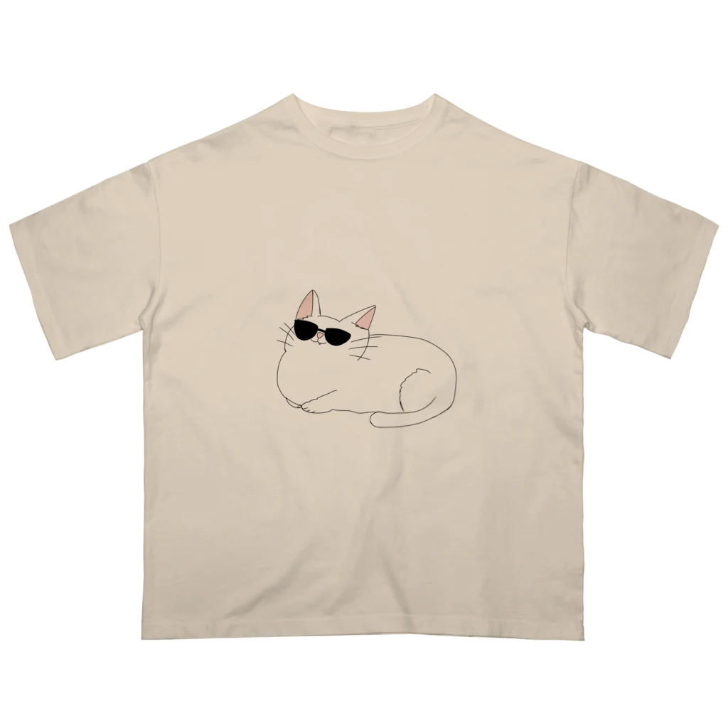 MOCHI Shopのカッコつけたいにゃんこ Oversized T-Shirt